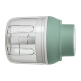 Electric Garlic Chopper USB Charging Cordless 3 Blades Garlic Masher Machine for Seasonings Meat Food Supplement Green