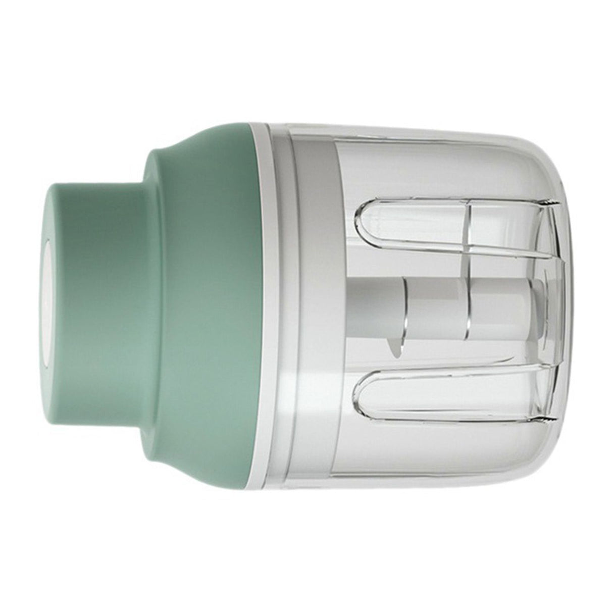Electric Garlic Chopper USB Charging Cordless 3 Blades Garlic Masher Machine for Seasonings Meat Food Supplement Green