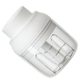 Electric Garlic Chopper USB Charging Cordless 3 Blades Garlic Masher Machine for Seasonings Meat Food Supplement White