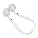Neck Fan 3 Gear Angle Adjustment LCD Display USB Rechargeable Mini Portable Handheld Neck Hanging Fan - Front View