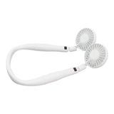 Neck Fan 3 Gear Angle Adjustment LCD Display USB Rechargeable Mini Portable Handheld Neck Hanging Fan - Side View