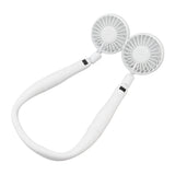 Neck Fan 3 Gear Angle Adjustment LCD Display USB Rechargeable Mini Portable Handheld Neck Hanging Fan - Top-Down View