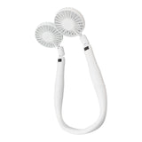Neck Fan 3 Gear Angle Adjustment LCD Display USB Rechargeable Mini Portable Handheld Neck Hanging Fan