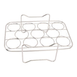 Egg Steamer Rack 304 Stainless Steel High Strength Food Grade Fryer Rack for NINJA FOOD - Top-Down View