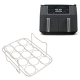 Egg Steamer Rack 304 Stainless Steel High Strength Food Grade Fryer Rack for NINJA FOOD