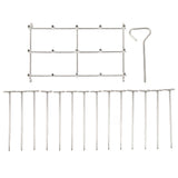 Skewer Stand Fryer Grill Rack Set Stainless Steel Vertical BBQ Grill Rack Round Rotating Fryer Stand for Ninja DZ201 Foodi 8 Quart