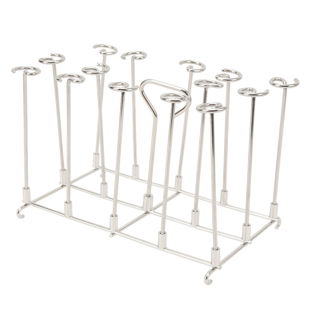 Skewer Stand Fryer Grill Rack Set Stainless Steel Vertical BBQ Grill Rack Round Rotating Fryer Stand for Ninja DZ201 Foodi 8 Quart