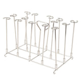 Skewer Stand Fryer Grill Rack Set Stainless Steel Vertical BBQ Grill Rack Round Rotating Fryer Stand for Ninja DZ201 Foodi 8 Quart