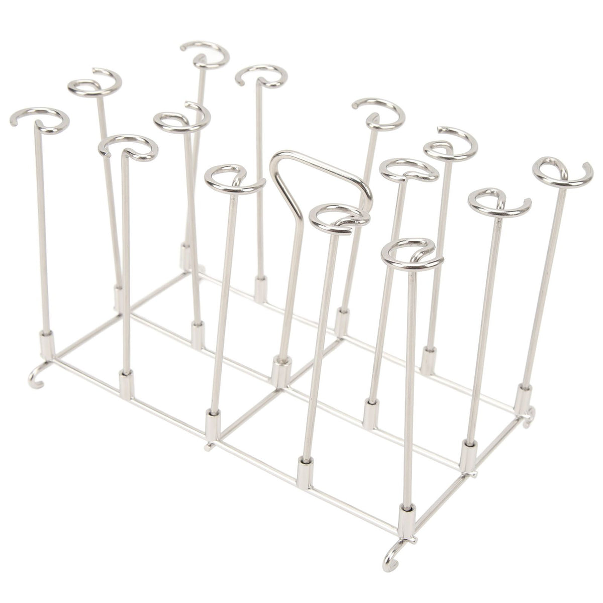 Skewer Stand Fryer Grill Rack Set Stainless Steel Vertical BBQ Grill Rack Round Rotating Fryer Stand for Ninja DZ201 Foodi 8 Quart