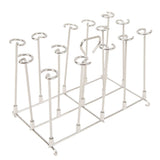 Skewer Stand Fryer Grill Rack Set Stainless Steel Vertical BBQ Grill Rack Round Rotating Fryer Stand for Ninja DZ201 Foodi 8 Quart