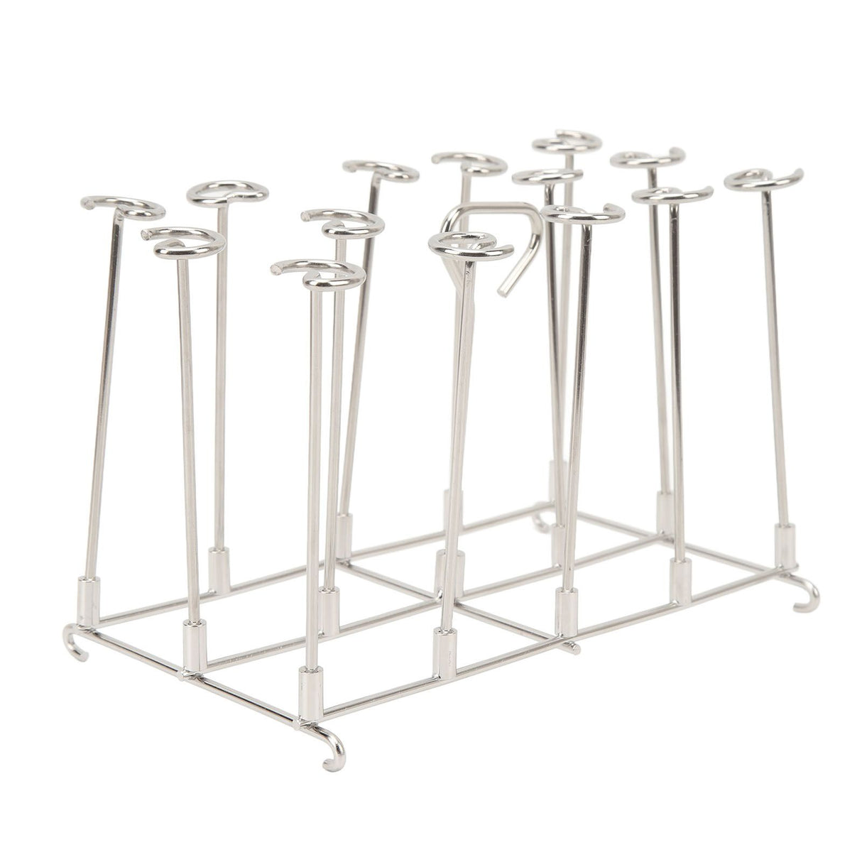 Skewer Stand Fryer Grill Rack Set Stainless Steel Vertical BBQ Grill Rack Round Rotating Fryer Stand for Ninja DZ201 Foodi 8 Quart