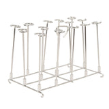 Skewer Stand Fryer Grill Rack Set Stainless Steel Vertical BBQ Grill Rack Round Rotating Fryer Stand for Ninja DZ201 Foodi 8 Quart