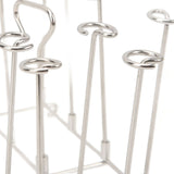 Skewer Stand Fryer Grill Rack Set Stainless Steel Vertical BBQ Grill Rack Round Rotating Fryer Stand for Ninja DZ201 Foodi 8 Quart - Extra Image