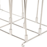 Skewer Stand Fryer Grill Rack Set Stainless Steel Vertical BBQ Grill Rack Round Rotating Fryer Stand for Ninja DZ201 Foodi 8 Quart