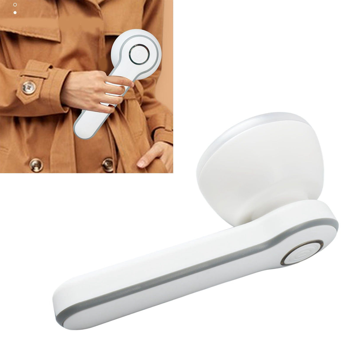 Lint Remover Light Weight USB Powered Lint Shaver White Rechargeable Fabric Shaver for Home Travel Office