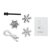 Lint Remover Light Weight USB Powered Lint Shaver White Rechargeable Fabric Shaver for Home Travel Office - Extra Image