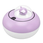 Mini Humidifier Cute Cat Sculpture Portable Quiet Desktop Air Humidifier for Home Office USB Plug in Purple