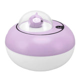 Mini Humidifier Cute Cat Sculpture Portable Quiet Desktop Air Humidifier for Home Office USB Plug in Purple