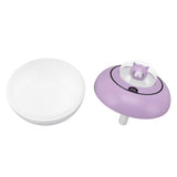 Mini Humidifier Cute Cat Sculpture Portable Quiet Desktop Air Humidifier for Home Office USB Plug in Purple