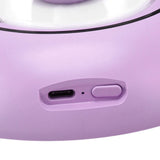 Mini Humidifier Cute Cat Sculpture Portable Quiet Desktop Air Humidifier for Home Office USB Plug in Purple - Extra Image