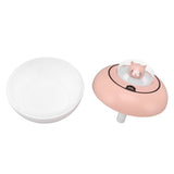 Mini Humidifier Cute Cat Sculpture Portable Quiet Desktop Air Humidifier for Home Office USB Plug in Pink