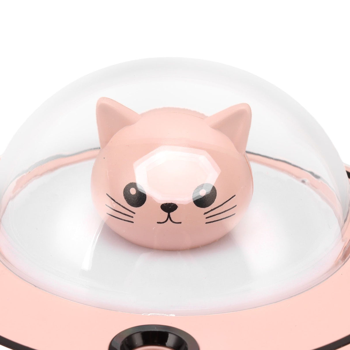 Mini Humidifier Cute Cat Sculpture Portable Quiet Desktop Air Humidifier for Home Office USB Plug in Pink