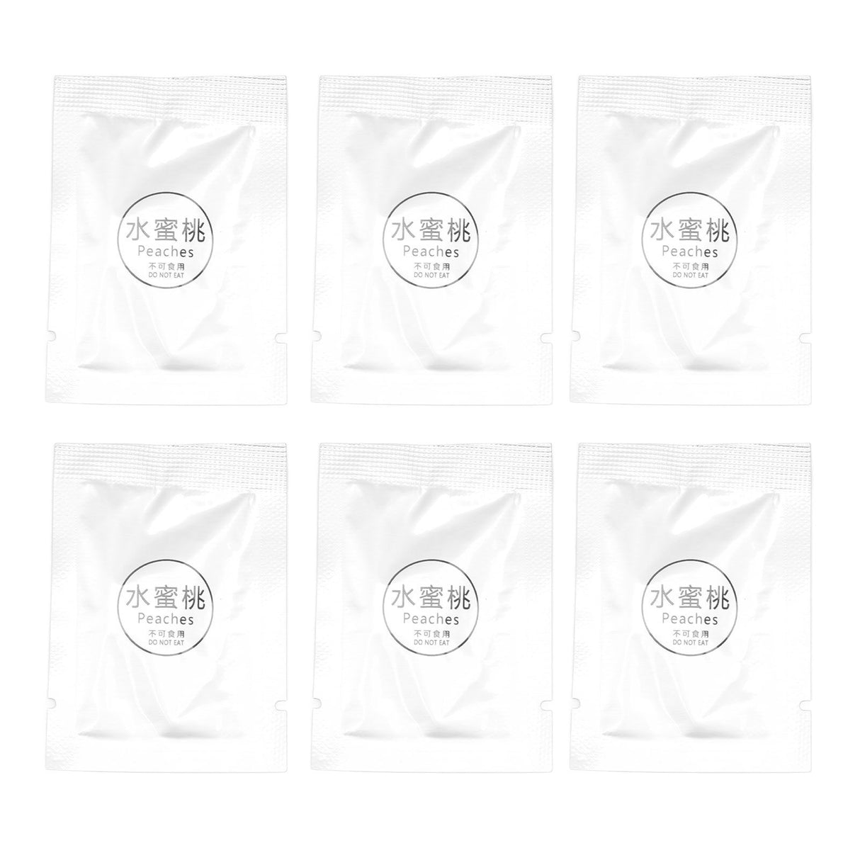 6 Pack Car Fragrance Replacement Tablets Portable Air Vent Clip Replacement Pads for Car Accessories Peach Flavor