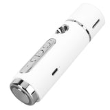 Handheld Eye Massager Wand EMS Sooth Fade Dark Circles Vibration Handheld Eye Massager Pen for Work Travel 15ml White - Low Angle
