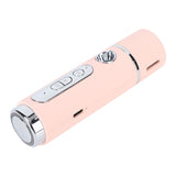 Handheld Eye Massager Wand EMS Sooth Fade Dark Circles Vibration Handheld Eye Massager Pen for Work Travel 15ml Pink