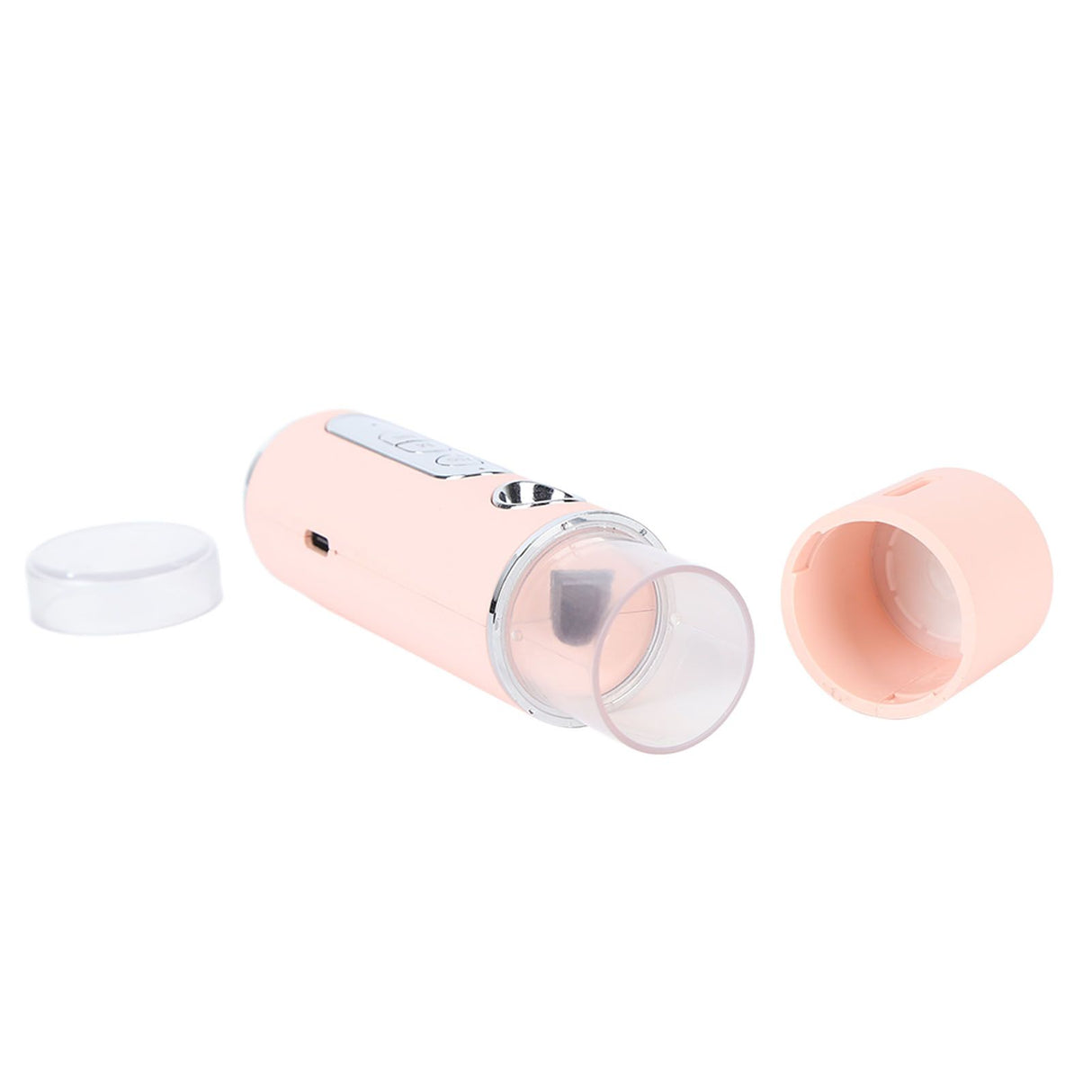 Handheld Eye Massager Wand EMS Sooth Fade Dark Circles Vibration Handheld Eye Massager Pen for Work Travel 15ml Pink