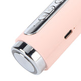 Handheld Eye Massager Wand EMS Sooth Fade Dark Circles Vibration Handheld Eye Massager Pen for Work Travel 15ml Pink