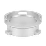 Coffee Powder Ring 51mm Aluminium Alloy Hands Free Dosing Funnel For Delonghi 9 Series 9335 9155 9355 9665 Silver - Side View