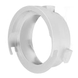 Coffee Powder Ring 51mm Aluminium Alloy Hands Free Dosing Funnel For Delonghi 9 Series 9335 9155 9355 9665 Silver - Top-Down View