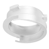 Coffee Powder Ring 51mm Aluminium Alloy Hands Free Dosing Funnel For Delonghi 9 Series 9335 9155 9355 9665 Silver - 45-Degree Angle