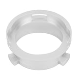 Coffee Powder Ring 51mm Aluminium Alloy Hands Free Dosing Funnel For Delonghi 9 Series 9335 9155 9355 9665 Silver - Close-Up Angle