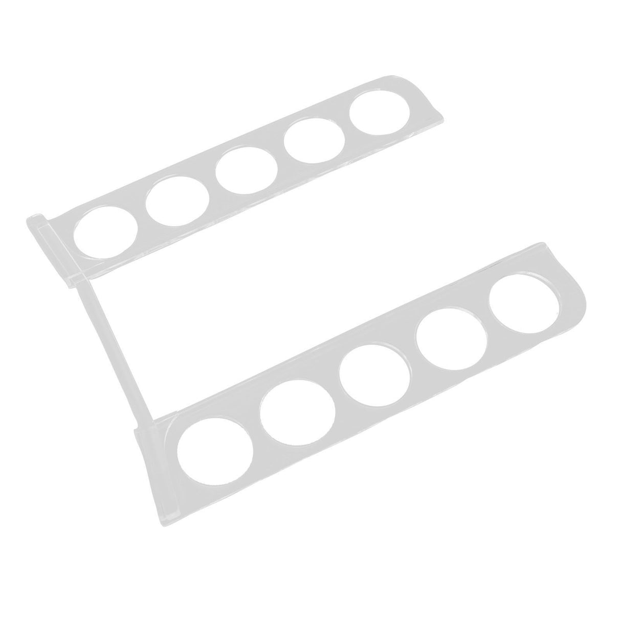 Coffee Pods Holder for 10 Capsules Acrylic Side Mount Capsule Storage Organizer Rack for Home Cafe Office