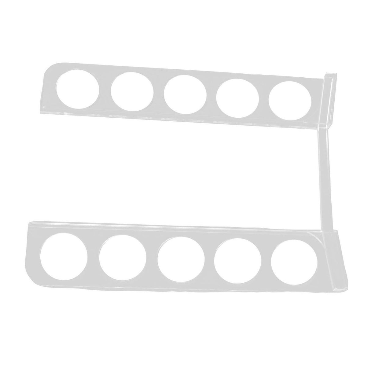 Coffee Pods Holder for 10 Capsules Acrylic Side Mount Capsule Storage Organizer Rack for Home Cafe Office