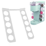 Coffee Pods Holder for 10 Capsules Acrylic Side Mount Capsule Storage Organizer Rack for Home Cafe Office - Extra Image