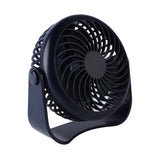 Small Desk Fan 3 Gear Wind Speeds Mute Rechargeable Summer Usb Mini Fan for Home Bedroom - Top-Down View