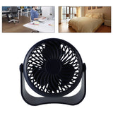 Small Desk Fan 3 Gear Wind Speeds Mute Rechargeable Summer Usb Mini Fan for Home Bedroom