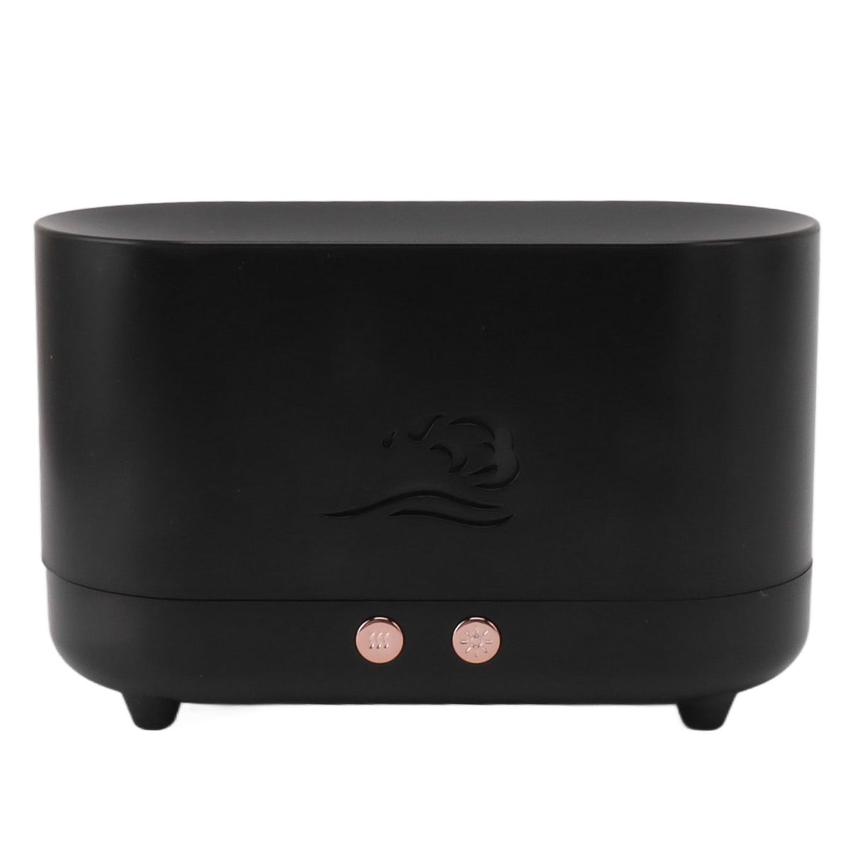 Simulation Flame Aromatherapy Machine Black 225ml 35DB USB Flame Air Diffuser for Coffee Shop Home