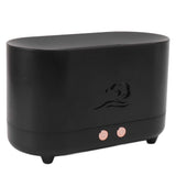 Simulation Flame Aromatherapy Machine Black 225ml 35DB USB Flame Air Diffuser for Coffee Shop Home