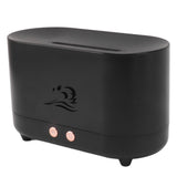Simulation Flame Aromatherapy Machine Black 225ml 35DB USB Flame Air Diffuser for Coffee Shop Home
