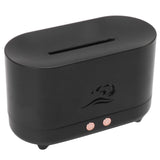 Simulation Flame Aromatherapy Machine Black 225ml 35DB USB Flame Air Diffuser for Coffee Shop Home