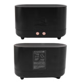 Simulation Flame Aromatherapy Machine Black 225ml 35DB USB Flame Air Diffuser for Coffee Shop Home - Extra Image