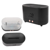 Simulation Flame Aromatherapy Machine Black 225ml 35DB USB Flame Air Diffuser for Coffee Shop Home