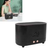 Simulation Flame Aromatherapy Machine Black 225ml 35DB USB Flame Air Diffuser for Coffee Shop Home - Extra Image