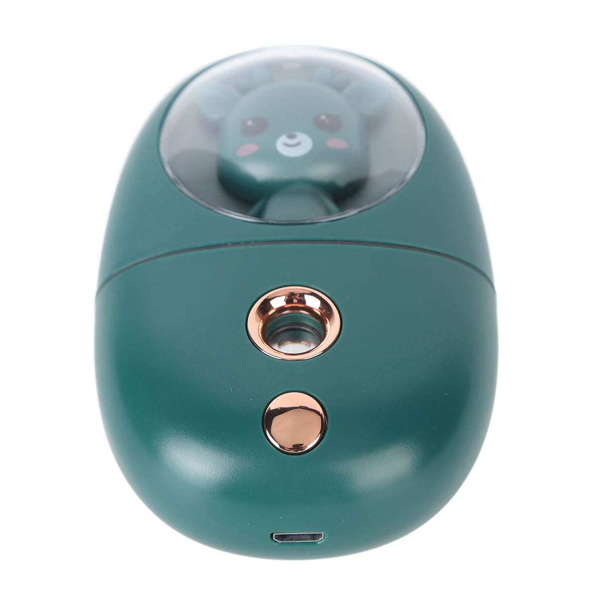 Cute Animal Facial Mist Sprayer USB Rechargeable Mini Eye Face Humidifier for Travelling 35ml 500mah Green