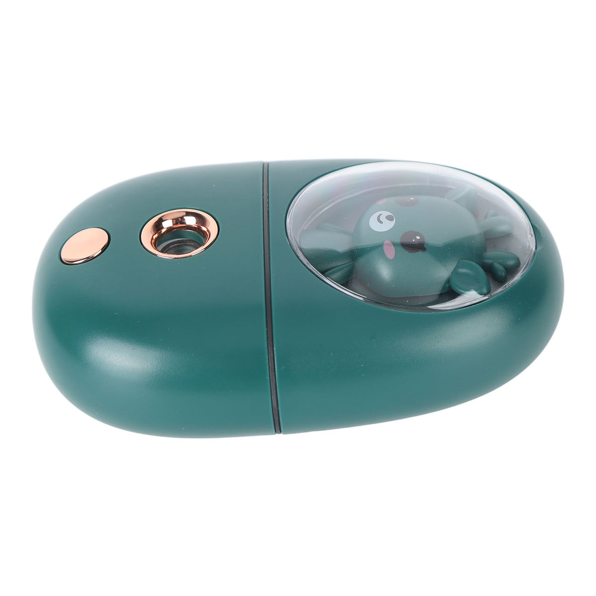 Cute Animal Facial Mist Sprayer USB Rechargeable Mini Eye Face Humidifier for Travelling 35ml 500mah Green