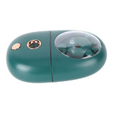 Cute Animal Facial Mist Sprayer USB Rechargeable Mini Eye Face Humidifier for Travelling 35ml 500mah Green